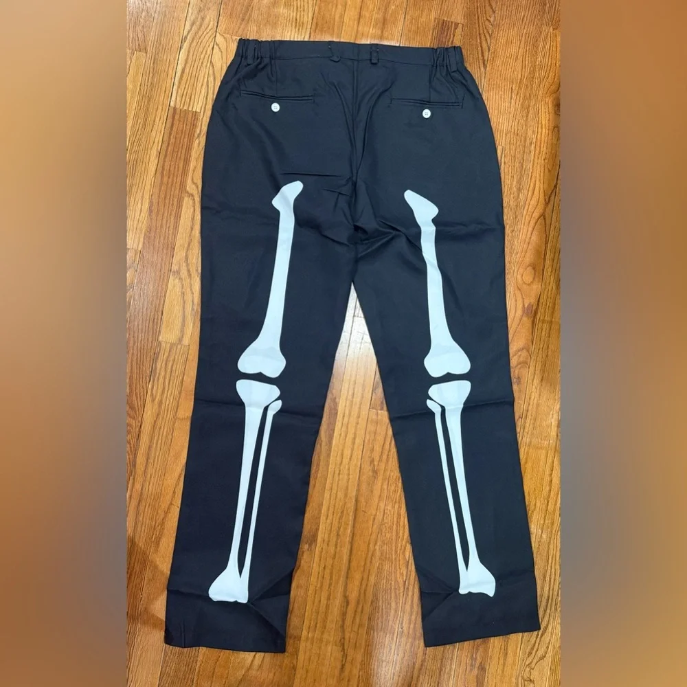 Tipsy Elves Skeleton Suit Pants Mens Size Large 34W Halloween Costume - Picture 2 of 7